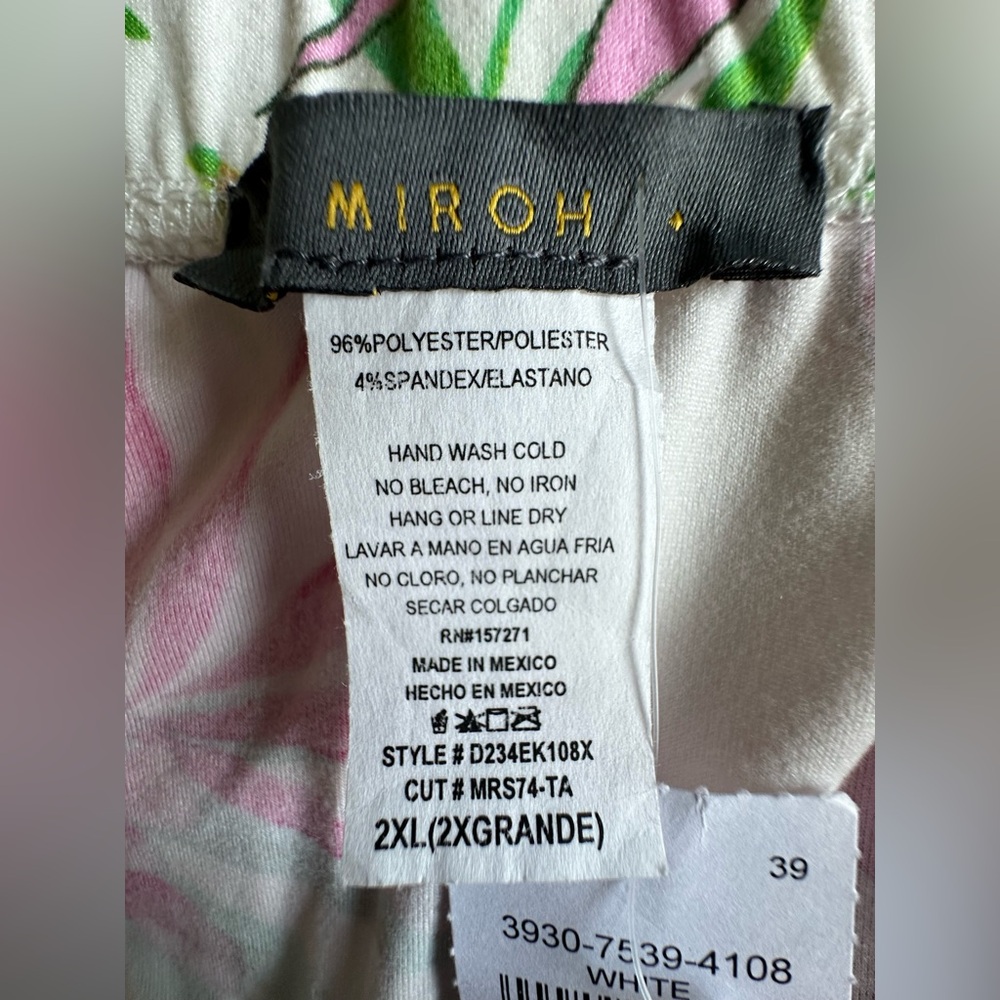 🌺 Miroh Tropical Strapless Maxi Sundress 2X NWT - Picture 3 of 6